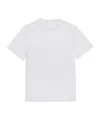 Helmut Lang Transparent Chiffon Logo T-shirt With Crew Neck In White