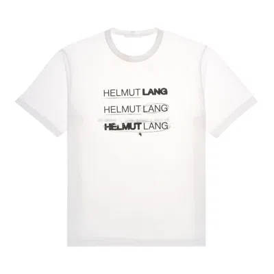 Pre-owned Helmut Lang Logo Printed T-shirt 'white' | Men's Size Xxl