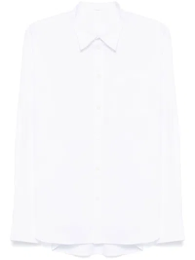 Helmut Lang Logo-rubberised Shirt In White