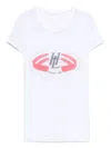 Helmut Lang Logo Slim Tee In White