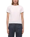 Helmut Lang Transparent Chiffon Logo T-shirt With Crew Neck