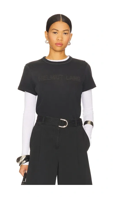 Helmut Lang Logo Slim Tee In Black