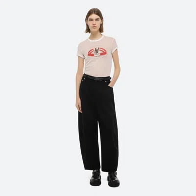 Helmut Lang Logo Slim Tee In Black