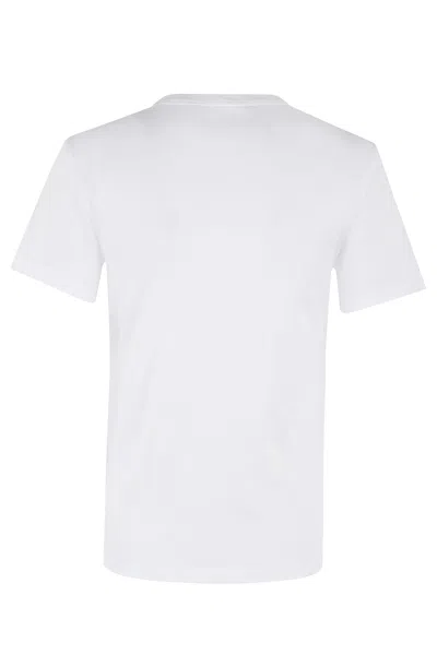 Helmut Lang Logo Slim Tee In White