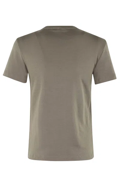 Helmut Lang Logo Slim Tee In X Olive