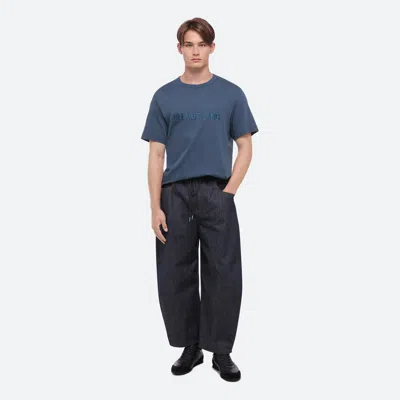 Helmut Lang Logo Tee In Deep Sea