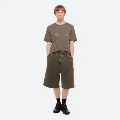 Helmut Lang Logo Tee In Olive