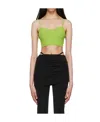 Helmut Lang Ribbed-knit Underwired Bra Top In Black