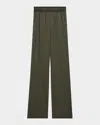 Helmut Lang Elastic Waist Casual Pants In Green Melange