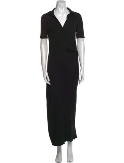 Pre-owned Helmut Lang Long Dress In Black