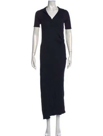 Pre-owned Helmut Lang Long Dress In Black