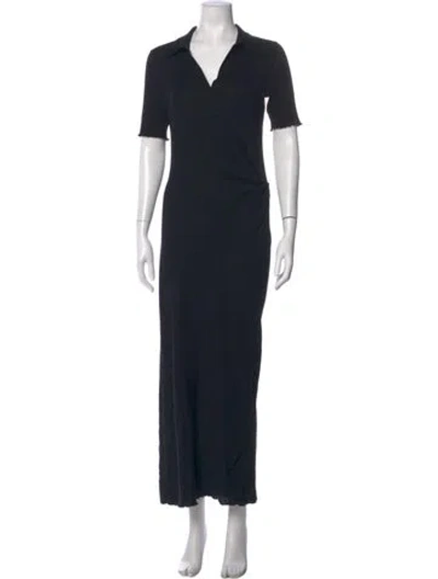 Pre-owned Helmut Lang Long Dress In Black