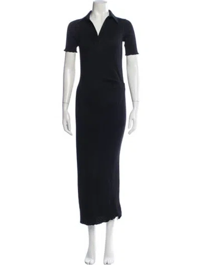 Pre-owned Helmut Lang Long Dress In Black