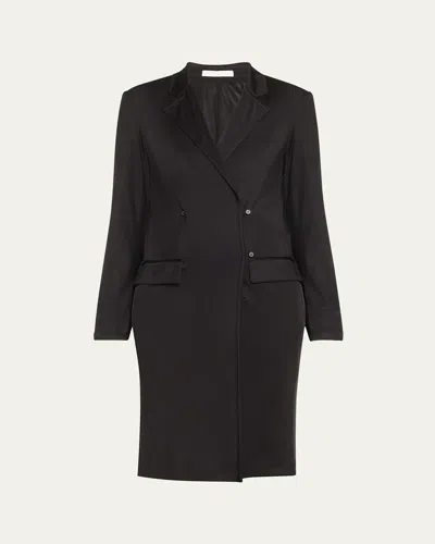 Helmut Lang Long Fluid Jacket In Black