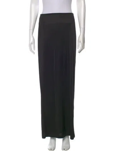 Pre-owned Helmut Lang Long Skirt In Black