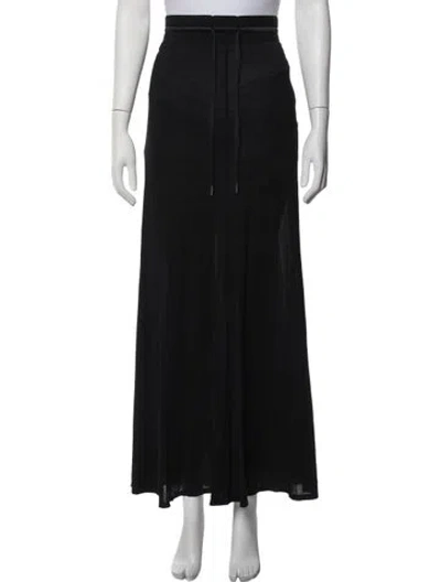 Pre-owned Helmut Lang Long Skirt In Black