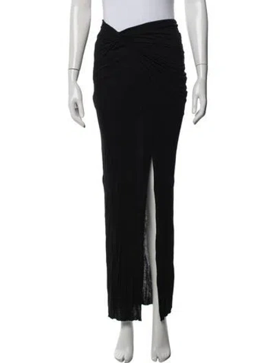 Pre-owned Helmut Lang Long Skirt In Black
