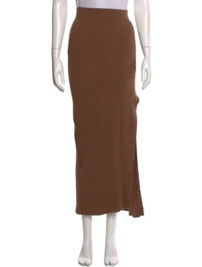 Pre-owned Helmut Lang Long Skirt In Brown