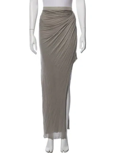 Pre-owned Helmut Lang Long Skirt In Gray