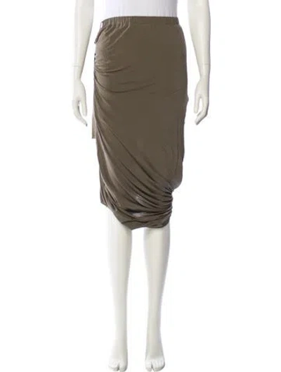 Pre-owned Helmut Lang Long Skirt In Green