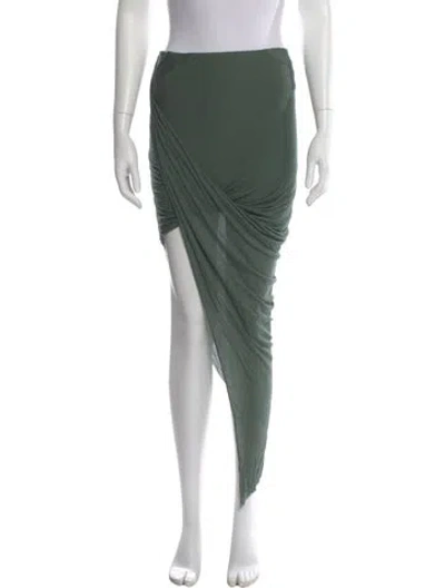 Pre-owned Helmut Lang Long Skirt In Green