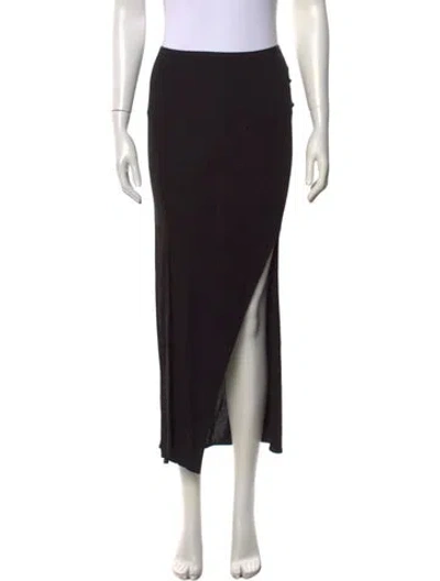 Pre-owned Helmut Lang Long Skirt W/ Tags In Black