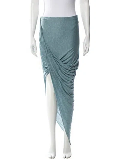 Pre-owned Helmut Lang Long Skirt W/ Tags In Blue