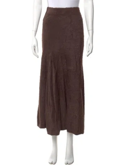 Pre-owned Helmut Lang Long Skirt W/ Tags In Brown