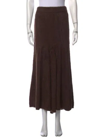 Pre-owned Helmut Lang Long Skirt W/ Tags In Brown