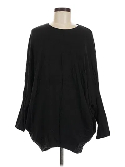 Pre-owned Helmut Lang Long Sleeve Blouse In Black