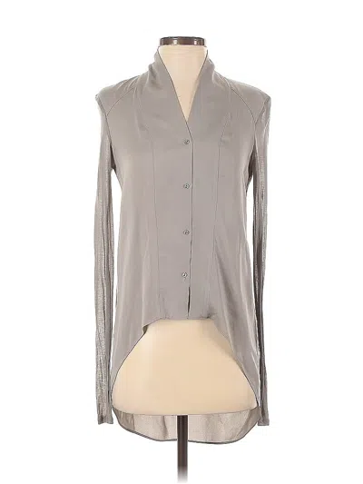 Pre-owned Helmut Lang Long Sleeve Blouse In Gray