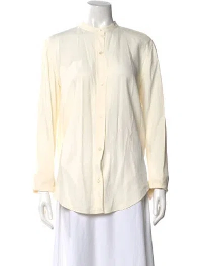Pre-owned Helmut Lang Long Sleeve Blouse In Neutral
