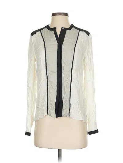 Pre-owned Helmut Lang Long Sleeve Blouse In White