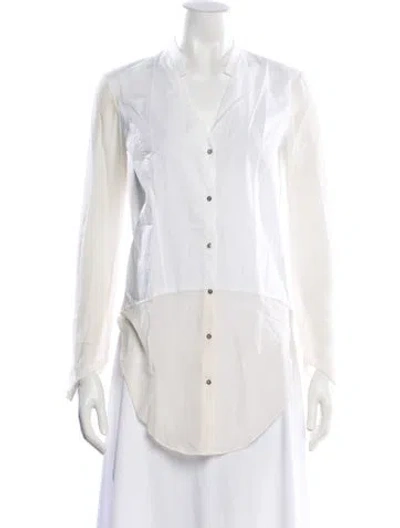 Pre-owned Helmut Lang Long Sleeve Button-up Top In Multi