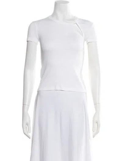 Pre-owned Helmut Lang Long Sleeve Button-up Top In White
