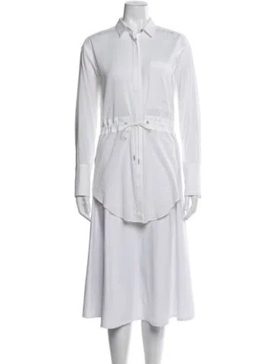Pre-owned Helmut Lang Long Sleeve Button-up Top In White