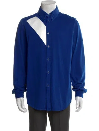 Pre-owned Helmut Lang Long Sleeve Dress Shirt In Blue
