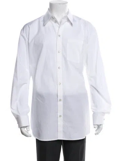 Pre-owned Helmut Lang Long Sleeve Dress Shirt W/ Tags In White