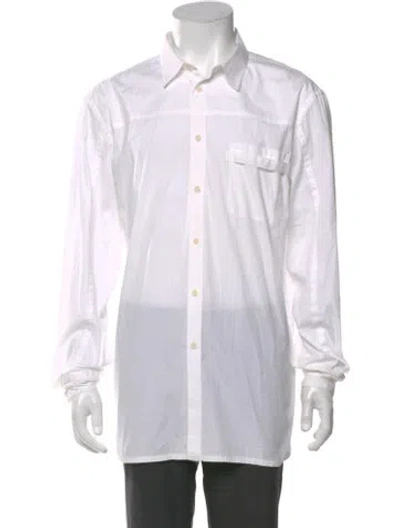 Pre-owned Helmut Lang Long Sleeve Dress Shirt In White