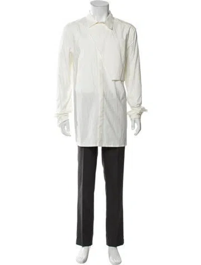 Pre-owned Helmut Lang Long Sleeve Dress Shirt In White