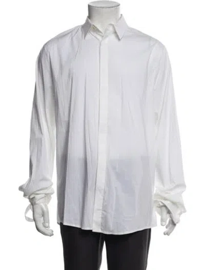 Pre-owned Helmut Lang Long Sleeve Dress Shirt In White