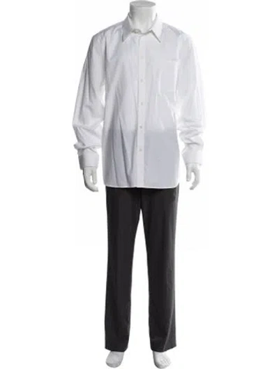 Pre-owned Helmut Lang Long Sleeve Dress Shirt In White