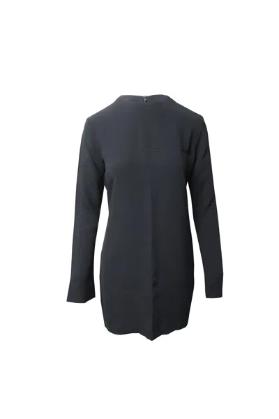 Helmut Lang Long Sleeve Mini Dress In Black Viscose