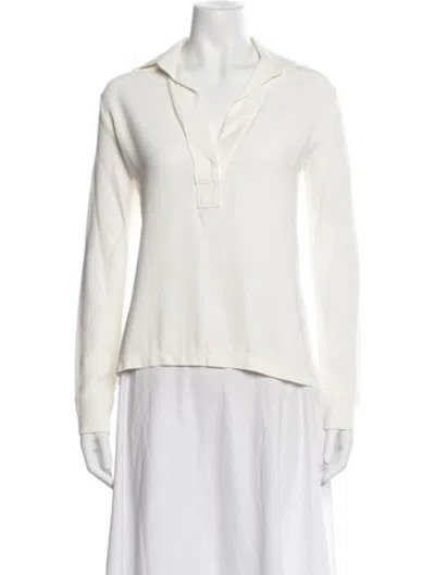 Pre-owned Helmut Lang Long Sleeve Polo In Neutrals