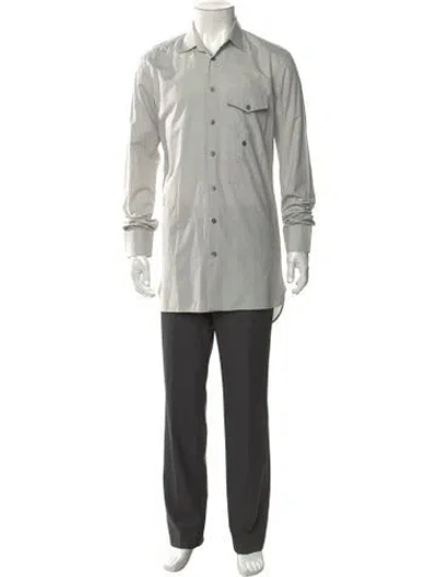 Pre-owned Helmut Lang Long Sleeve Shirt In Gray