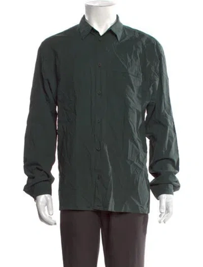 Pre-owned Helmut Lang Long Sleeve Shirt In Green