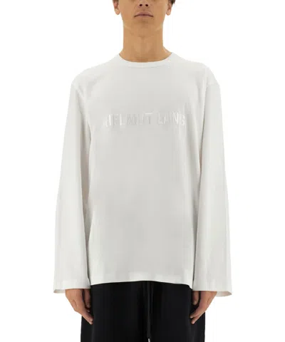 Helmut Lang Long Sleeve T-shirt In White