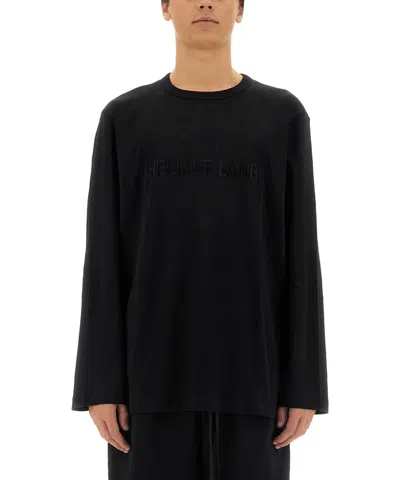 Helmut Lang Long Sleeve T-shirt In Black