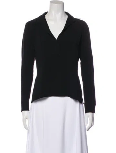 Pre-owned Helmut Lang Long Sleeve Top In Black