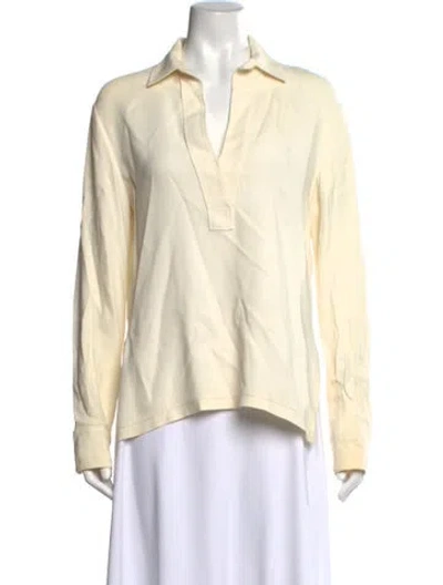 Pre-owned Helmut Lang Long Sleeve Top In White